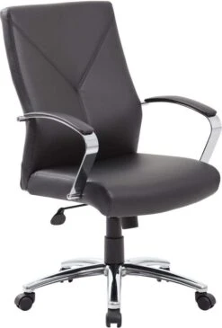 Boss LeatherPlus Executive Chair [B10101-BK]