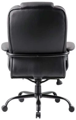 Boss LeatherPlus Heavy Duty Executive Chair [B992-BK] -Office Chairs Unlimited Sales boss leatherplus heavy duty executive chair b992 bk 13690954088588