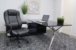 Boss LeatherPlus Heavy Duty Executive Chair [B992-BK] -Office Chairs Unlimited Sales boss leatherplus heavy duty executive chair b992 bk 13690954121356