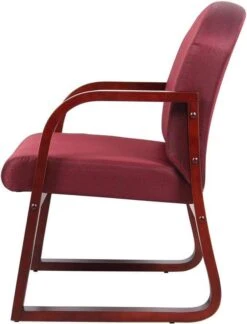 Boss Mahogany Frame Guest Chair Fabric [B9570-BE] -Office Chairs Unlimited Sales boss mahogany frame guest chair fabric b9570 be 29379820191895