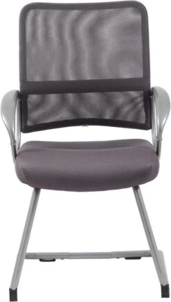 Boss Mesh Back With Pewter Finish Guest Chair [B6419-BE] -Office Chairs Unlimited Sales boss mesh back with pewter finish guest chair b6419 be 29315168501911