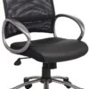 Boss Mesh Back With Pewter Finish Task Chair [B6406]