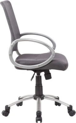 Boss Mesh Back With Pewter Finish Task Chair [B6416] -Office Chairs Unlimited Sales boss mesh back with pewter finish task chair b6416 31518448779415