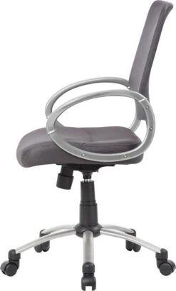 Boss Mesh Back With Pewter Finish Task Chair [B6416] -Office Chairs Unlimited Sales boss mesh back with pewter finish task chair b6416 31557938380951