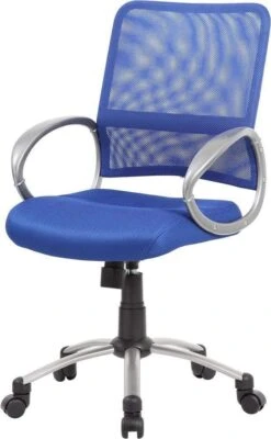 Boss Mesh Back With Pewter Finish Task Chair [B6416] -Office Chairs Unlimited Sales boss mesh back with pewter finish task chair b6416 31646493573271