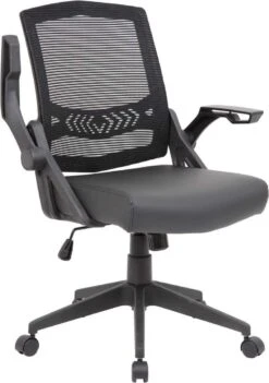 Boss Mesh Flip Arm Task Chair [B6223-BK] -Office Chairs Unlimited Sales boss mesh flip arm task chair b6223 bk 29323142234263