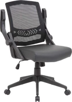 Boss Mesh Flip Arm Task Chair [B6223-BK] -Office Chairs Unlimited Sales boss mesh flip arm task chair b6223 bk 29375401820311