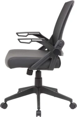 Boss Mesh Flip Arm Task Chair [B6223-BK] -Office Chairs Unlimited Sales boss mesh flip arm task chair b6223 bk 31628574294167