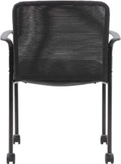 Boss Mesh Guest Chair With Casters, Black [B6909R-CS] -Office Chairs Unlimited Sales boss mesh guest chair with casters black b6909r cs 31687415169175