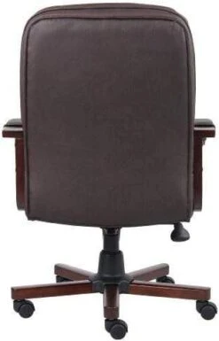 Boss Mid Back Brown Leather Executive Chair [B796] -Office Chairs Unlimited Sales boss mid back brown leather executive chair b796 13691032010892