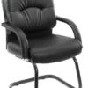 Boss Mid Back Caressoft Guest Chair In Black [B7409]