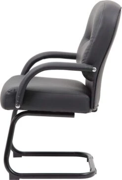 Boss Mid Back Caressoft Guest Chair In Black [B7409] -Office Chairs Unlimited Sales boss mid back caressoft guest chair in black b7409 31558685065367