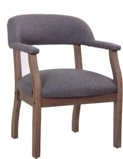 Boss Modern Captain's Guest Chair Slate Grade Commercial Grade Linen [B9540DW-SG]