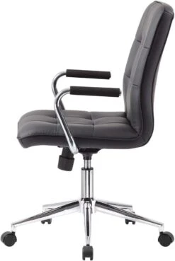 Boss Modern Office Chair With Chrome Arms [B331-BK] -Office Chairs Unlimited Sales boss modern office chair with chrome arms b331 bk 29394617565335