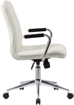 Boss Modern Office Chair With Chrome Arms [B331-BK] -Office Chairs Unlimited Sales boss modern office chair with chrome arms b331 bk 31691240210583