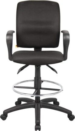 Boss Multi-Function Fabric Drafting Stool [B1635-BK] -Office Chairs Unlimited Sales boss multi function fabric drafting stool b1635 bk 15706660110476
