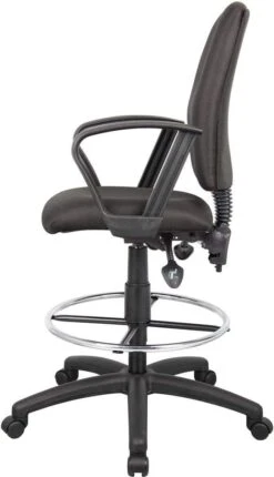 Boss Multi-Function Fabric Drafting Stool [B1635-BK] -Office Chairs Unlimited Sales boss multi function fabric drafting stool b1635 bk 29308743057559