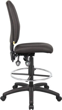 Boss Multi-Function Fabric Drafting Stool [B1635-BK] -Office Chairs Unlimited Sales boss multi function fabric drafting stool b1635 bk 29309021913239
