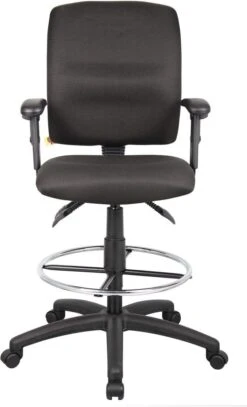 Boss Multi-Function Fabric Drafting Stool [B1635-BK] -Office Chairs Unlimited Sales boss multi function fabric drafting stool b1635 bk 29396577845399