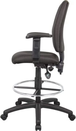 Boss Multi-Function Fabric Drafting Stool [B1635-BK] -Office Chairs Unlimited Sales boss multi function fabric drafting stool b1635 bk 29398476980375