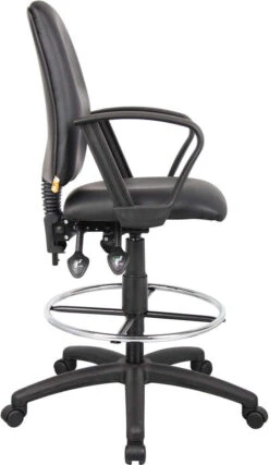Boss Multi-Function LeatherPlus Drafting Stool [B1645] -Office Chairs Unlimited Sales boss multi function leatherplus drafting stool b1645 15706670006412