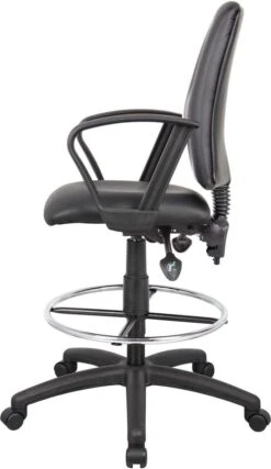 Boss Multi-Function LeatherPlus Drafting Stool [B1645] -Office Chairs Unlimited Sales boss multi function leatherplus drafting stool b1645 29307845771415