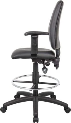 Boss Multi-Function LeatherPlus Drafting Stool [B1645] -Office Chairs Unlimited Sales boss multi function leatherplus drafting stool b1645 29307970715799