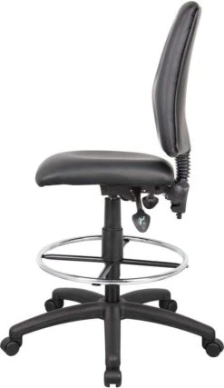 Boss Multi-Function LeatherPlus Drafting Stool [B1645] -Office Chairs Unlimited Sales boss multi function leatherplus drafting stool b1645 29308157853847
