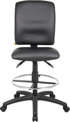 Boss Multi-Function LeatherPlus Drafting Stool [B1645] -Office Chairs Unlimited Sales boss multi function leatherplus drafting stool b1645 29384630042775
