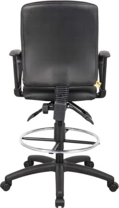 Boss Multi-Function LeatherPlus Drafting Stool [B1645] -Office Chairs Unlimited Sales boss multi function leatherplus drafting stool b1645 29384787165335