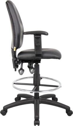 Boss Multi-Function LeatherPlus Drafting Stool [B1645] -Office Chairs Unlimited Sales boss multi function leatherplus drafting stool b1645 31671868489879