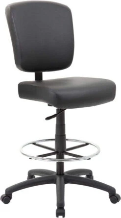 Boss Oversized Drafting Stool [B1680-BK] -Office Chairs Unlimited Sales boss oversized drafting stool b1680 bk 15706679083148