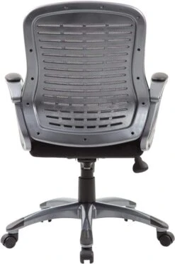 Boss Ribbed High Back Mesh Chair [B6756-BK] -Office Chairs Unlimited Sales boss ribbed high back mesh chair b6756 bk 15706689732748