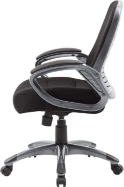 Boss Ribbed High Back Mesh Chair [B6756-BK] -Office Chairs Unlimited Sales boss ribbed high back mesh chair b6756 bk 15706689798284