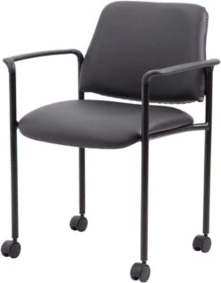 Boss Square BackDiamond Stacking Chair With Arms In Black Caressoft [B9503R-CS] -Office Chairs Unlimited Sales boss square back diamond stacking chair with arms in black caressoft b9503r cs 31552872251543