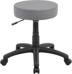 Boss The DOT Stool [B210-BK] -Office Chairs Unlimited Sales boss the dot stool b210 bk gray vinyl 29389106184343