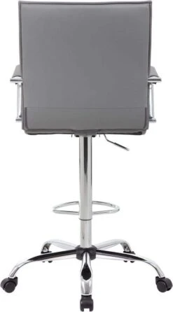 Boss Vinyl Ribbed Drafting Stool [B16533C-BK] -Office Chairs Unlimited Sales boss vinyl ribbed drafting stool b16533c bk 31579100741783