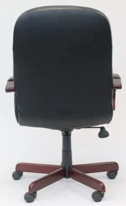 Executive Custom Finish LeatherPlus Office Chair [B8376] -Office Chairs Unlimited Sales executive custom finish leatherplus office chair b8376 31553986101399