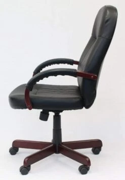 Executive Custom Finish LeatherPlus Office Chair [B8376] -Office Chairs Unlimited Sales executive custom finish leatherplus office chair b8376 31686804734103