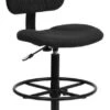 Flash Adjustable Range Drafting Chair [BT-659-BLK-GG]