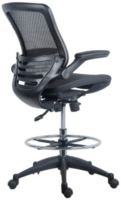 Harwick Evolve Mesh Big And Tall Drafting Chair - Dark Knight Edition [2250D-DRK] -Office Chairs Unlimited Sales harwick evolve mesh big and tall drafting chair dark knight edition 2250d drk 31692583665815