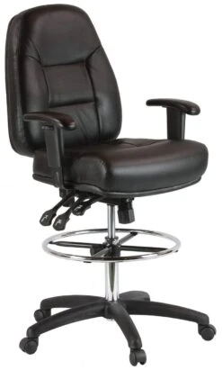 Harwick Multi-Function Leather Drafting Chair [100KL]