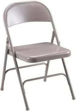 Lorell Beige Metal Folding Chairs [62500]