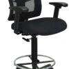 Lorell Mesh Back Drafting Chair With Chrome Footring [LLR43100]