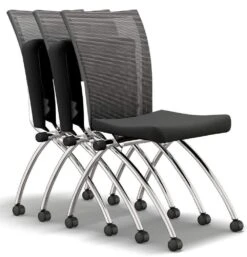 Safco Mayline Valore Armless Mesh Back Nesting Chair, 2-Pack [TSH2] -Office Chairs Unlimited Sales mayline valore armless mesh back nesting chair tsh2 29176538824855