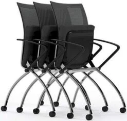 Safco Mayline Valore High Back Mesh Folding Chair With Arms, 2-Pack [TSH1] -Office Chairs Unlimited Sales mayline valore high back mesh folding chair with arms tsh1 31551187714199