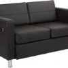 Office Star Ave Six Atlantic Loveseat Black [ATL52-R107]