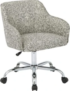 Office Star Ave Six Bristol Task Chair Velvet Fabric [BRL26] -Office Chairs Unlimited Sales office star ave six bristol task chair velvet fabric brl26 veranda pewter 31685111349399