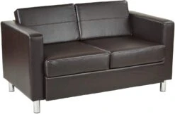 Office Star Ave Six Pacific Faux Leather Love Seat [PAC52]