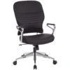 Office Star Bonded Leather Managers Chair In Black [32-E33P91A7]